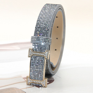 Yonger fabbrica nuova <span class=keywords><strong>cintura</strong></span> in pelle scintillante <span class=keywords><strong>con</strong></span> fibbia in metallo oro per pantaloni da donna - Product Image 3