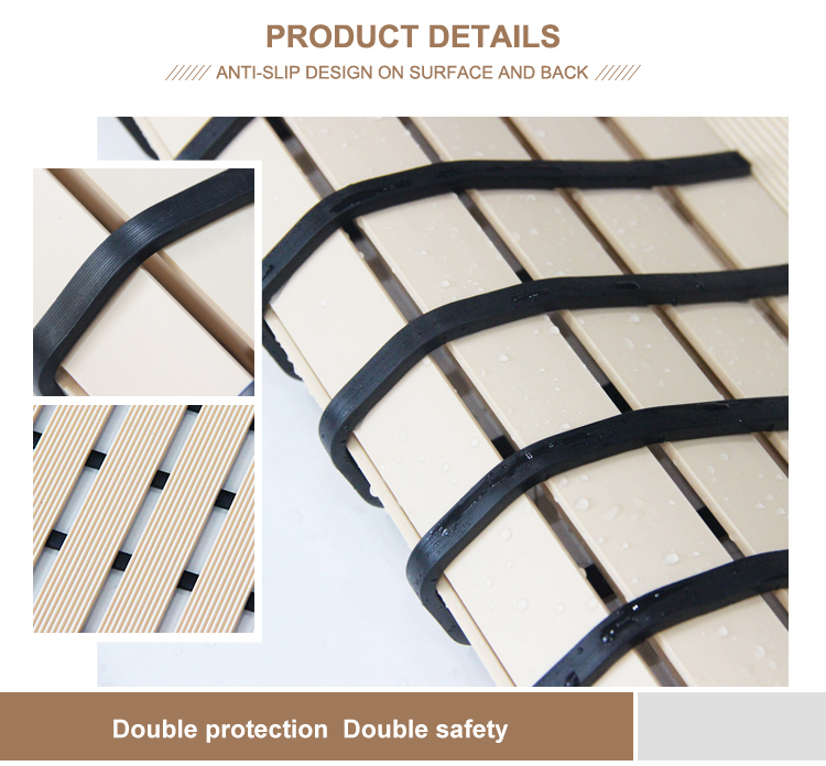 Upscale Eco-friendly PVC spa shower mat for bath(图3)
