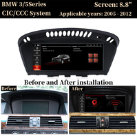 Aijia Autoradio Lecteur DVD pour BMW Série 5 E60 E61 E63 E64 E90 E91 4G Lte Carplay