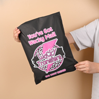 Pochettes d'expédition en polyéthylène mat colorées, résistantes aux déchirures, imperméables, autocollantes, pour les envois de colis express pour les petites entreprises