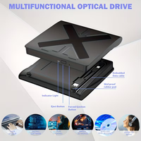 Lecteur externe USB Blu-ray, graveur externe pour ordinateur de bureau, graveur Blu-ray pour ordinateur portable, lecteur de CD, prend en charge la 3D