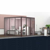 Flexspace 2026 Nouvelle Cabine de Réunion Insonorisée en Verre Acoustique pour Bureau, Cabine Insonorisée de Type 'Room-in-Room' à Vendre