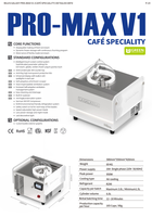 Machine à glaces et sorbets PRO MAX V2 Miles avec éclairage LED certifié CE, type barre frontale, pour fruits, la plus grande usine