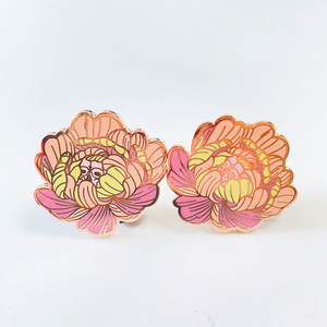 Pins de Esmalte Duro Personalizados de Alta Calidad, Lindos Pins de Solapa de Metal con Diseño de Dibujos Animados, Color Oro Rosa con Brillantina - Product Image 6