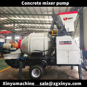 Bomba mezcladora de cemento con motor diésel JBS40 Máquina mezcladora de hormigón móvil Bombas de hormigón 40m3/H Bomba mezcladora de hormigón - Product Image 2