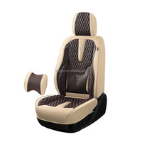 Juego completo de fundas de asiento de coche deportivo de lujo, funda de asiento de coche de cuero de PVC/PU para vehículos Toyota