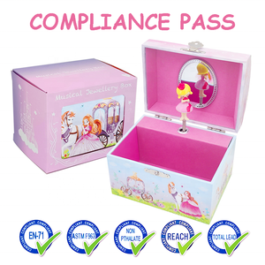 Elegante Joyero Musical Princesa <span class=keywords><strong>de</strong></span> Fábrica Jakos - Regalo Perfecto para Cumpleaños, Navidad y Festividades <span class=keywords><strong>de</strong></span> <span class=keywords><strong>Niñas</strong></span>, Caja Musical <span class=keywords><strong>de</strong></span> Madera - Product Image 4