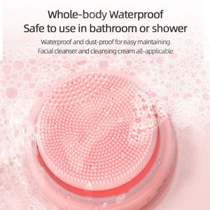 Instrumento de limpieza facial eléctrico ultrasónico 3 en 1 Cepillo de limpieza facial de silicona sónica - Product Image 4