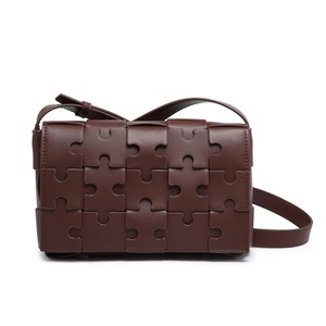 2025 Spring Summer New Fashion Vintage Women's Small Square <strong>Bag</strong> Retro Jigsaw Weaving Waterproof Single Shoulder Messenger <strong>Bag</strong> - Product Image 4