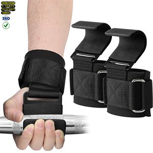 Ganchos de Acero para Levantamiento con Logotipo Personalizado que Mejoran el Agarre, Correas de Soporte para Muñeca para Halterofilia, Dominadas y Protectores de Palma para Seguridad en el Fitness - Product Image 1