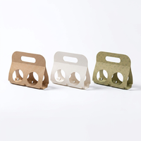 Boîte d'emballage personnalisée en papier kraft pour pommes, lot de 2 boîtes cadeaux créatives portables en carton, boîte cadeau pour supermarché et magasin de fruits