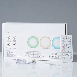 Lámpara de Mesa LED Recargable con Control Remoto, Luz LED PUCK, Luz Cálida y Cambio de Color RGB - Product Image 6