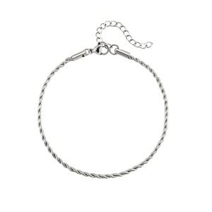 Bracelet en acier inoxydable à chaîne torsadée unisexe, bijoux géométriques, collection Printemps 2026, origine Yiwu - Product Image 3
