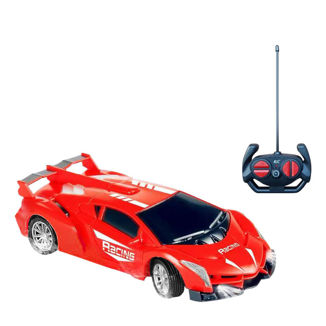Customized Wholesale Electric RC Racing Cars Simulation Four-Way Remote Control Car Toy  3D Light RC Sport Car Toy