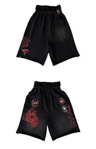 Shorts Cargo Ample Camouflage Tigre avec Grandes Poches Style Américain Designer pour Hommes et Ensemble Femme - Product Image 3