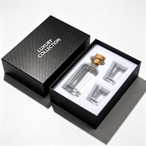 Boîtes cadeaux personnalisées pour verres à vin avec inserts en mousse EVA, gravure laser CNC, amortissement antistatique, flexibles - Product Image 1