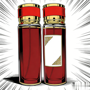 Flacon en verre rouge de luxe avec accent doré, <span class=keywords><strong>parfum</strong></span> floral longue durée, eau de <span class=keywords><strong>parfum</strong></span> unisexe - Product Image 2