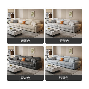 Nuevo sofá de tela para rascar gato, sala de estar, sofá de tela de estilo crema Simple moderno, casa pequeña, fila recta - Product Image 4