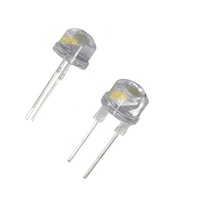 ZBW 8mm redondo F5 luz 5mm azul verde SMD LED cuadrado ovalado LED diodos a granel 8mm,3mm Diodo emisor 3mm, sombrero de paja LED diodo 10mm