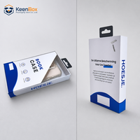 Boîte d'emballage personnalisée pour batterie externe en carton rigide avec espace pour câble et poignée de suspension