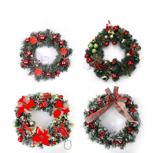 Guirlande <span class=keywords><strong>de</strong></span> Noël en PVC en gros 2025, porte-panier <span class=keywords><strong>de</strong></span> Noël, guirlande décorative florale pour la saison festive - Product Image 4