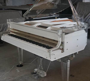 Middleford GP-170A Trasparente Acrilico Pianoforte con il cristallo banco <span class=keywords><strong>di</strong></span> pianoforte per la vendita - Product Image 5