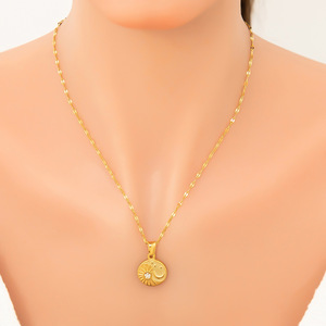 Collar con colgante de diamante en forma de corazón, chapado en oro de 18 quilates, con engaste pavé, para regalo, joyería de moda. - Product Image 2
