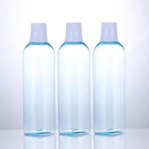 Empty 300ml <strong>500ml</strong> 10oz 16oz Customized Transparent Blue Food Grade Material <strong>Plastic</strong> Pet Mouthwash <strong>Bottle</strong> for Oral Care Cosmetics - Product Image 1