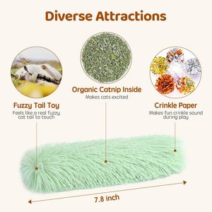 Juguetes para Gatos, Almohadas, Paquete de 3, Suaves y Duraderas, con Sonido de Papel Arrugado, Peluche de Gelatina con Catnip en el Interior, Interactivos para <span class=keywords><strong>Gatitos</strong></span> - Product Image 2