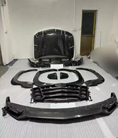 Pour Cadillac Escalade mise à niveau LD Style Kit de carrosserie large en Fiber de carbone avec nouvelle lèvre avant diffuseur arrière becquet capot gril