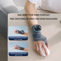 Ceinture de massage électrique portable pour le poignet avec fonctions de contrôle de la chaleur et de la minuterie pour soulager la douleur à la main, prévenir les blessures, batterie 800 mAh