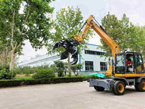 Penjepit Logam Bekas Excavator Hidrolik 15 Ton Kapasitas Tinggi Tahan Aus 360 °   Rotasi - Product Image 5