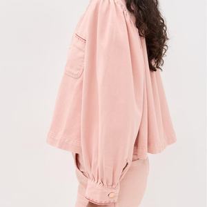 Veste en jean à bas prix, vente en gros, veste courte Ziggy avec broderie, 100% coton, veste courte pour femmes - Product Image 3