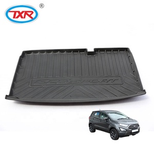 Usine tous temps étanche en plastique personnalisé lavable anti-dérapant TPE arrière tapis de coffre de voiture pour Ford <span class=keywords><strong>Ecosport</strong></span> Facelift 2018- - Product Image 1