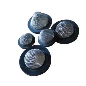 Caps Stainless Steel Dome Mesh Rubber Filter Mesh Caps