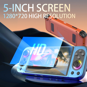 D50max 5Inch Màn Hình Cảm Ứng Cầm Tay Trò Chơi Giao Diện Điều Khiển 64G Kép Cần Điều Khiển RGB Ánh Sáng Hệ Thống <span class=keywords><strong>Android</strong></span> Video Trò Chơi Máy Nghe Nhạc Consola Wiisun - Product Image 4