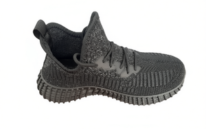 Scarpe da Fitness Unisex in Mesh con Suola in Gomma e Intersuola in EVA, Sneakers per Cross Training Nere - Product Image 1