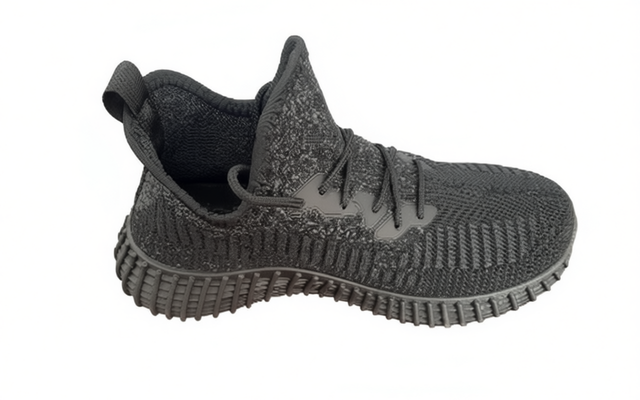 Unisex Mesh Fitness Shoes Rubber Outsole EVA Midsole Cross Training Sneakers Black