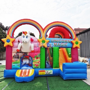 <span class=keywords><strong>Castillo</strong></span> Inflable Comercial para Niños Blue Sea <span class=keywords><strong>de</strong></span> 4.5x4.5m con Capacidad para 500kg, <span class=keywords><strong>Castillo</strong></span> Hinchable para Interiores/Exteriores con Diseño <span class=keywords><strong>de</strong></span> Tiburón - Product Image 4