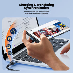 Câble Toocki 60W en alliage d'aluminium, design coudé et <span class=keywords><strong>anti</strong></span>-pliage, charge PD 60W pour usage domestique, idéal pour les gamers - Product Image 5