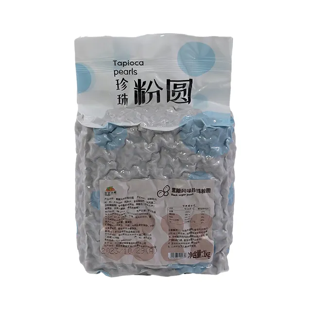 1 kg großhandel ersao schwarzer zucker gefälligkeit tapioka perlen doking taiwan bubble tea bestandteile