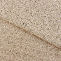 Tissu en tweed teint en fil de polyester de vente directe d'usine RTS avec paillettes pour manteau