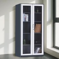 Armoire de classement en acier robuste avec serrure, anti-rouille, pour bureau, tiroir vertical, organisateur de documents, unité de rangement sécurisée et durable pour le lieu de travail