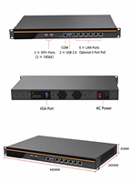 Appliance pare-feu 1U B760 6LANS pour montage en rack, serveur de sécurité réseau 6 ports 2,5 GbE, Intel LGA1700 12e, 13e et 14e génération