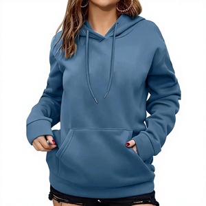 Nouvelle Collection 2026 – Sweat à Capuche Oversize Femme en Coton (80%) et Polyester (20%) – Modèle Uni à Épaules Tombantes – Fournisseur BD - Product Image 1