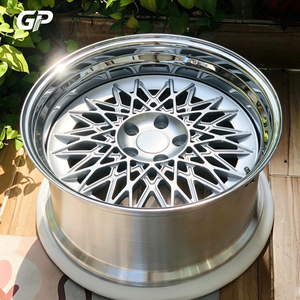 ล้อฟอร์จ 6061-T6 ขอบเงินขัดเงา ดีไซน์เรโทร สำหรับ BMW E30 <span class=keywords><strong>E36</strong></span> M3 Mercedes <span class=keywords><strong>W124</strong></span> ขนาด 18-22 นิ้ว 5x112 5x120 - Product Image 3