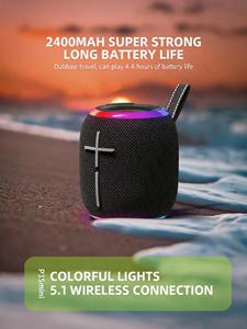 Altavoz Inalámbrico LED RGB con Colores Brillantes, Diseño Impermeable, Ideal para <span class=keywords><strong>Karaoke</strong></span> Infantil y Diversión al Aire Libre - Product Image 4
