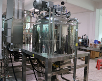 Cuve de homogénéisation sous vide et émulsification, machine de fabrication de mayonnaise et mélangeur homogénéisateur chauffant, ligne de production de mayonnaise cosmétique