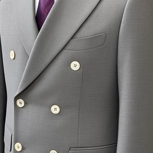 Индивидуальные деловые мужские облегающие костюмы для свадьбы жениха с бесплатной доставкой подходит для всех сезонов - Product Image 6