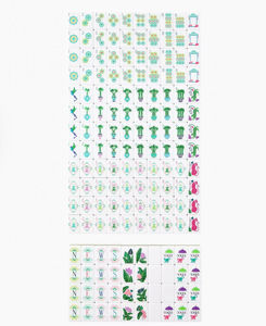 QiXi 21 Oh My Mahjong Palm Royale, Fichas de Mahjong Americanas de Lujo, Construcción de PVC de 4 Capas, Diseño con Patrón de Bambú, Plegable y Portátil - Product Image 5